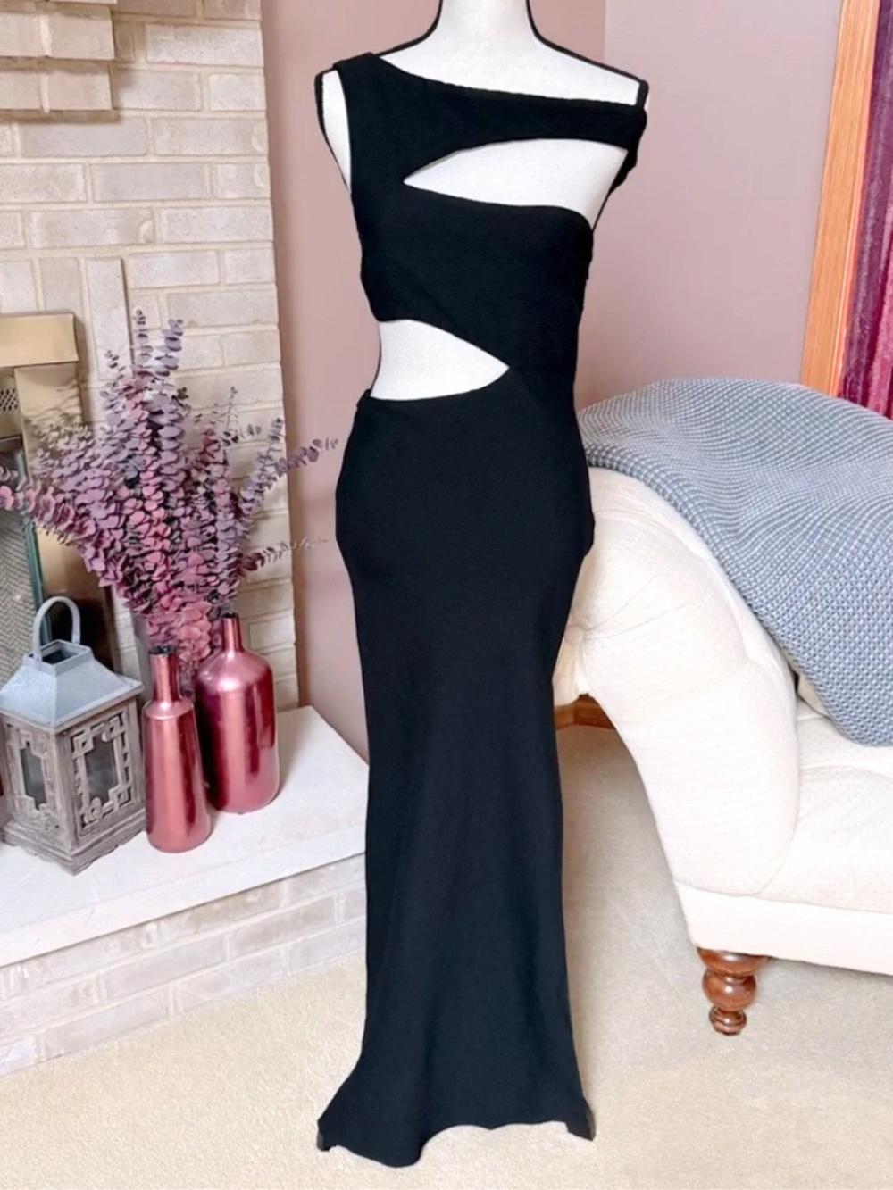 STAUD Prismatic Dress - Black